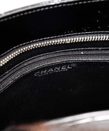 Chanel Chanel Black Patent Medallion Tote Bag PHW - AGL1370