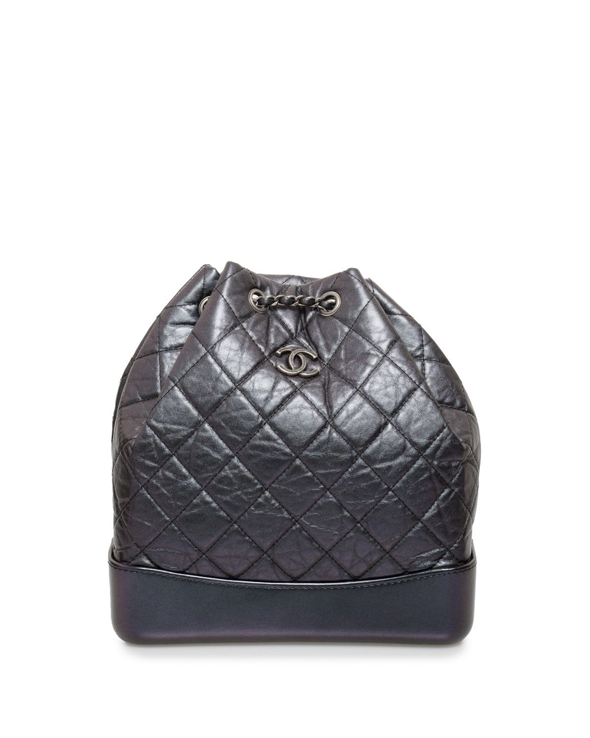 Gabrielle leather backpack Chanel Gold in Leather - 37205986