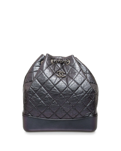 Gabrielle leather backpack Chanel Black in Leather - 22226314