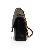 Chanel Chanel Black Vintage Classic Double  Flap 10 inch Bag - ADL1425