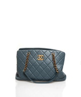 Chanel Chanel Blue Lambskin Tote Bag GHW  - AGL1304