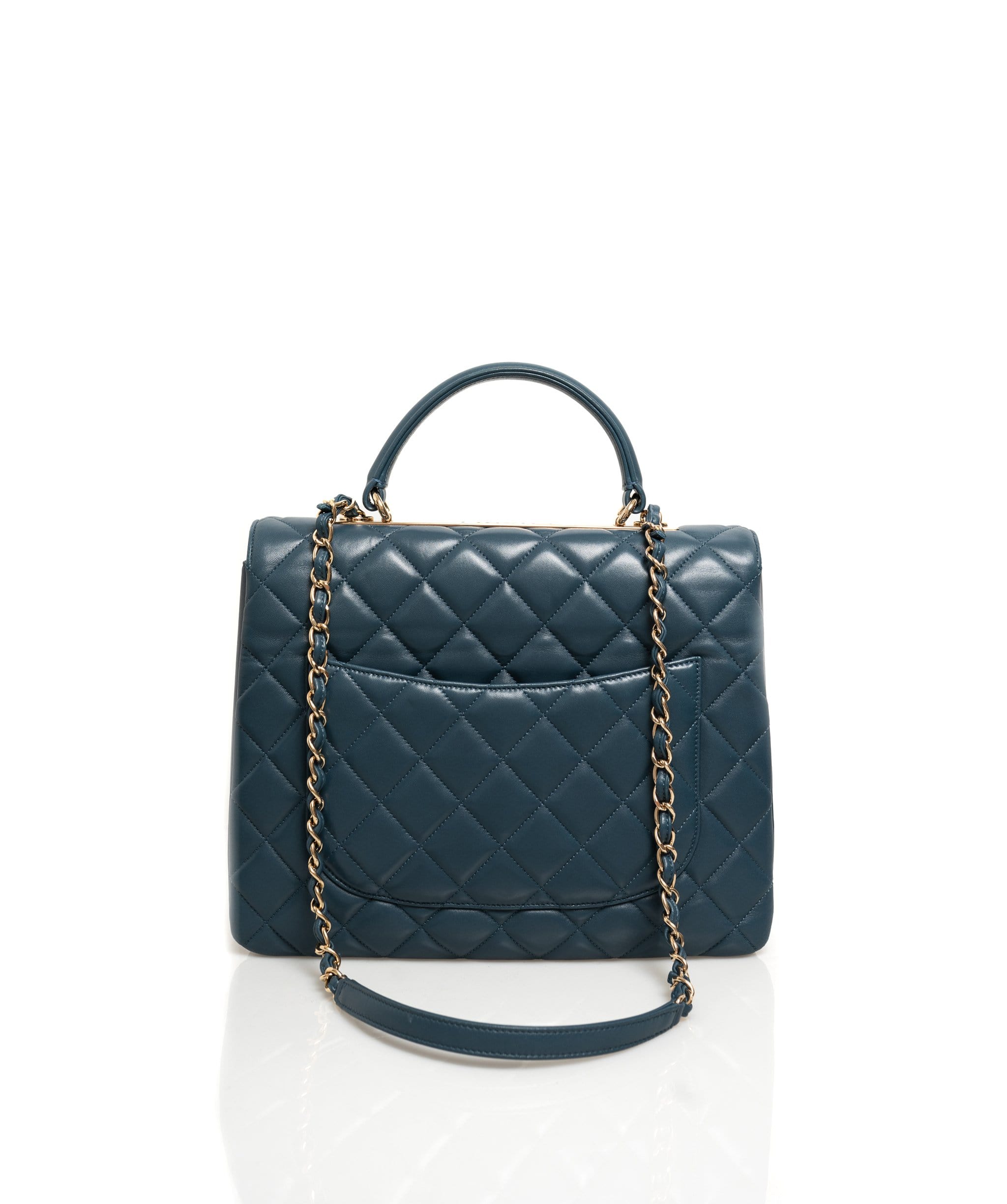 Chanel Chanel Blue Lambskin Trendy Bag - AGL1293