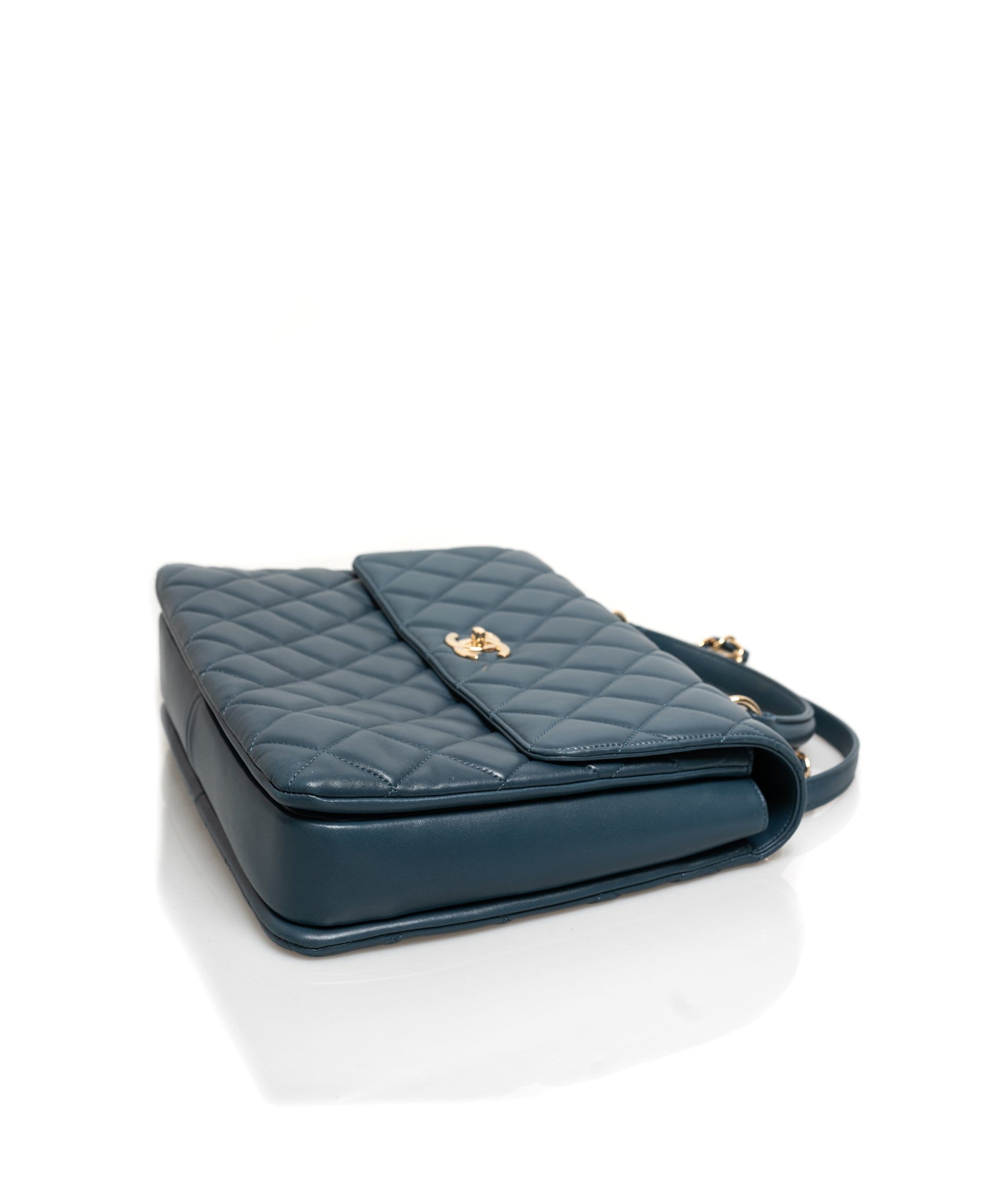 Chanel Chanel Blue Lambskin Trendy Bag - AGL1293