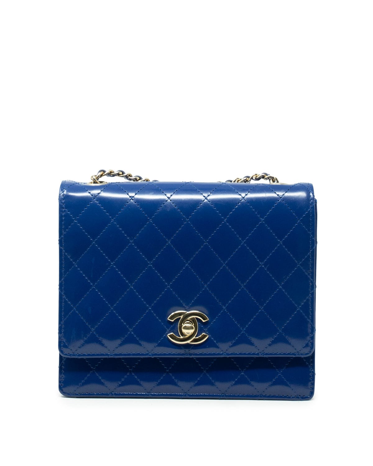 Chanel Blue Square WOC Crossbody Bag - AWL2649