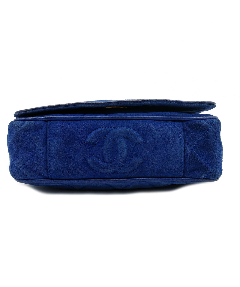 Chanel blue camera on sale bag