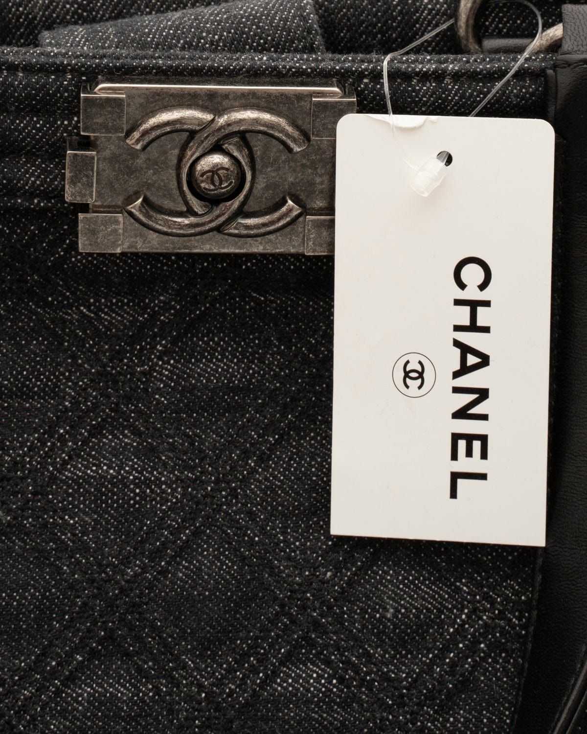 Chanel Chanel Boy Black Denim Boy Tote - ASL2015