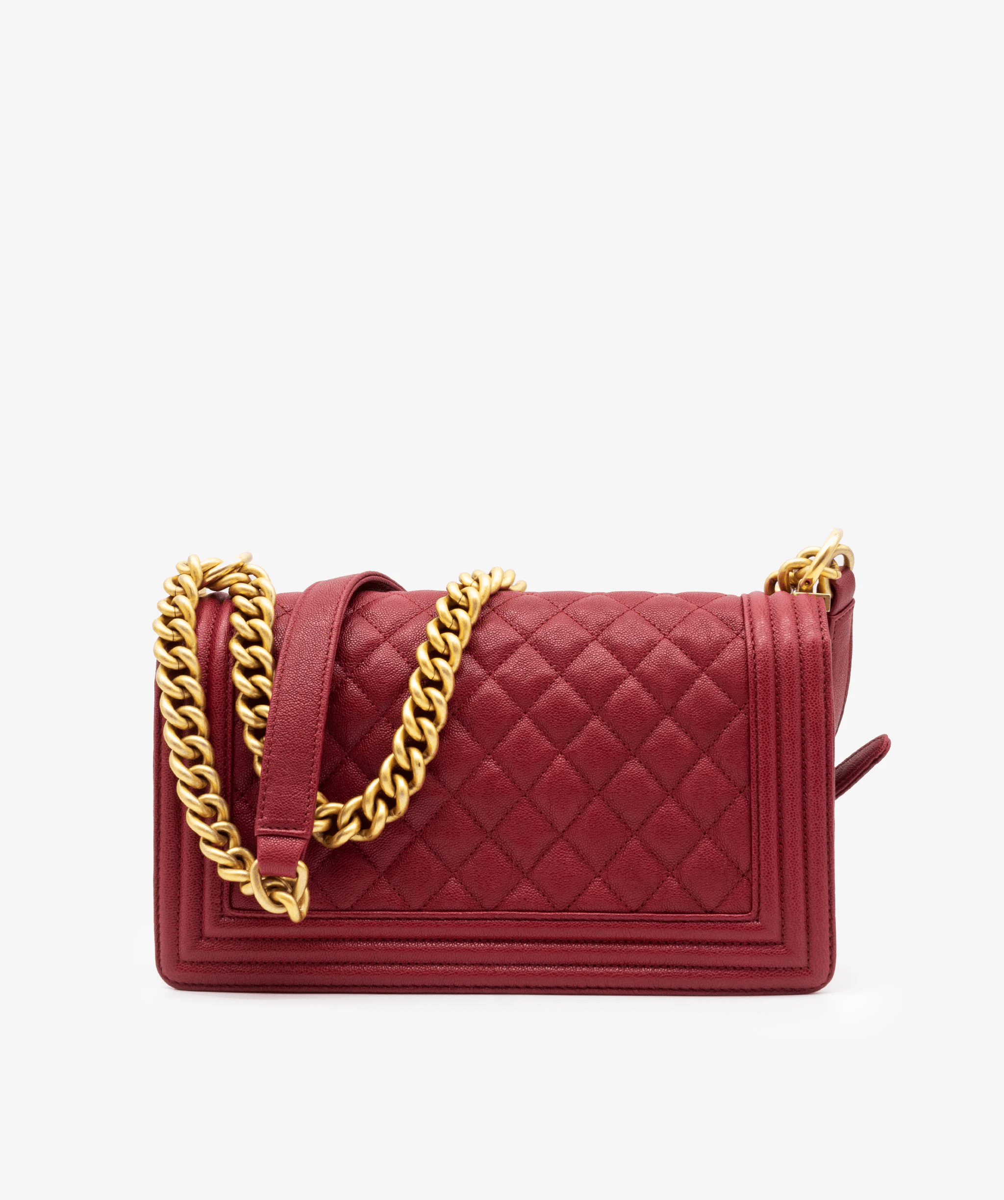 Chanel Chanel Boy Raspberry Caviar GHW