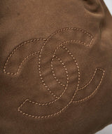 Chanel Chanel Brown Canvas CC Tote Bag  AGL1104