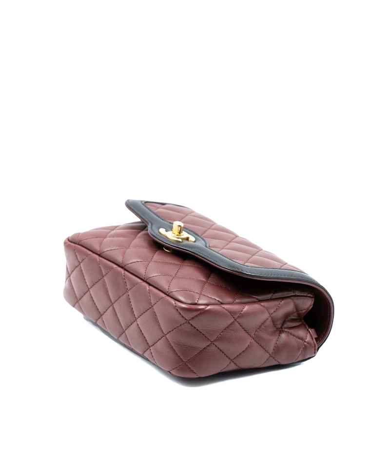 Gabrielle leather handbag Chanel Burgundy in Leather - 21513729