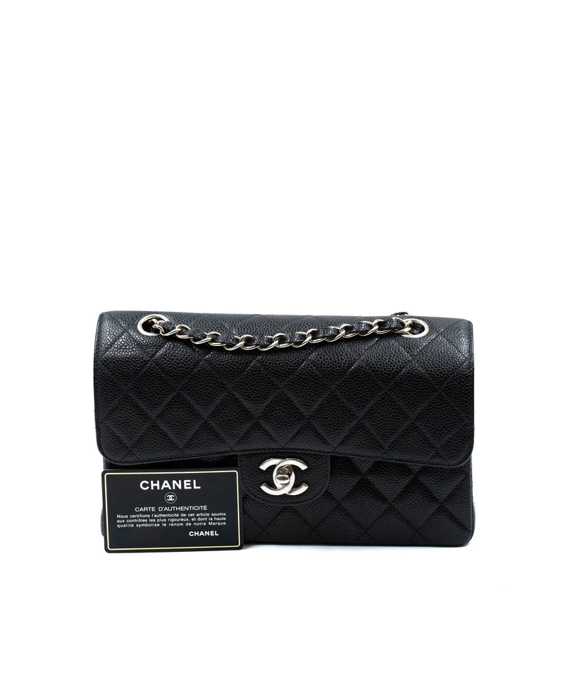 Chanel Caviar Skin 9 inch Classic Flap with SHW - AWL3440
