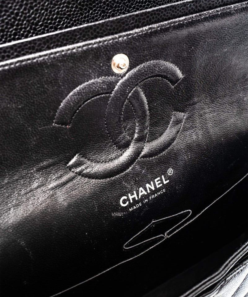 Chanel Caviar Skin 9 Small Classic Flap Bag with Silver Hardware AWL1 –  LuxuryPromise