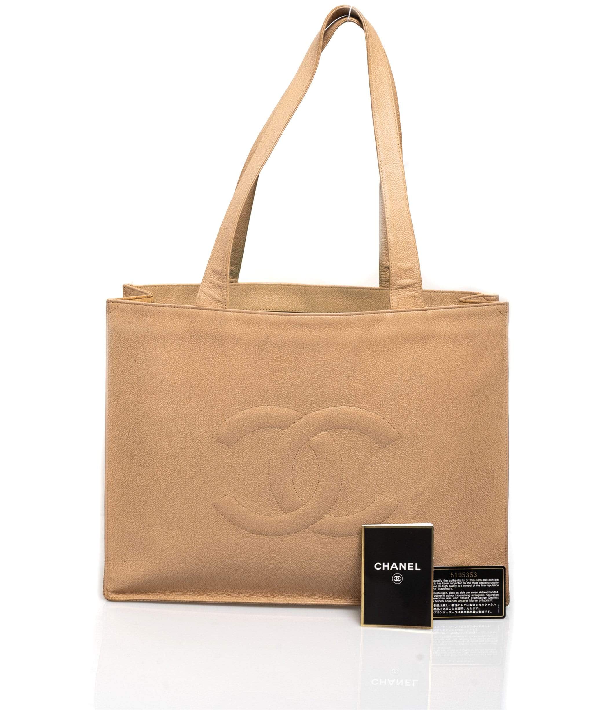 Chanel Chanel Caviar Skin Beige Tote bag - ASL1378