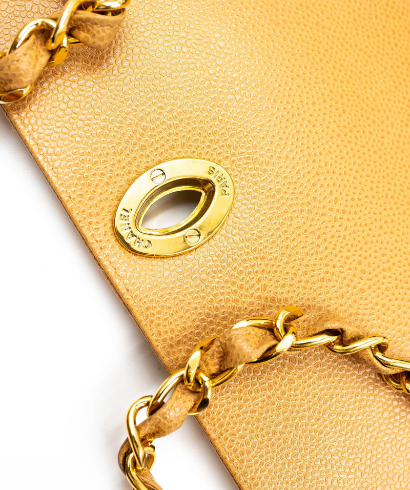 Chanel Caviar skin Satchel style crossbody bag with Jumbo CC lock - AW –  LuxuryPromise