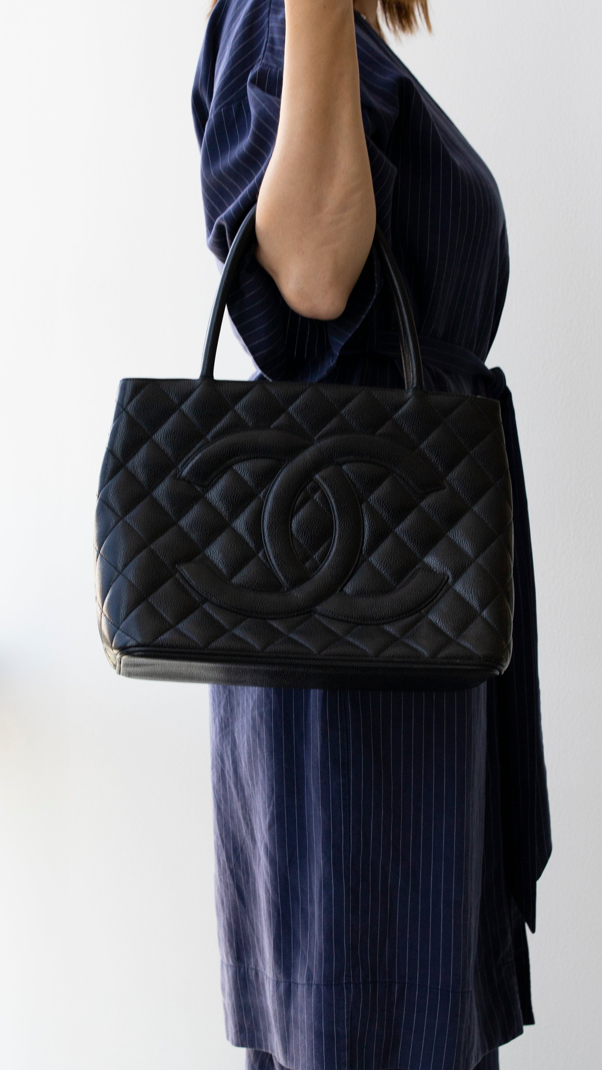 Chanel Caviar Medallion Tote Bag - ADL1538 – LuxuryPromise