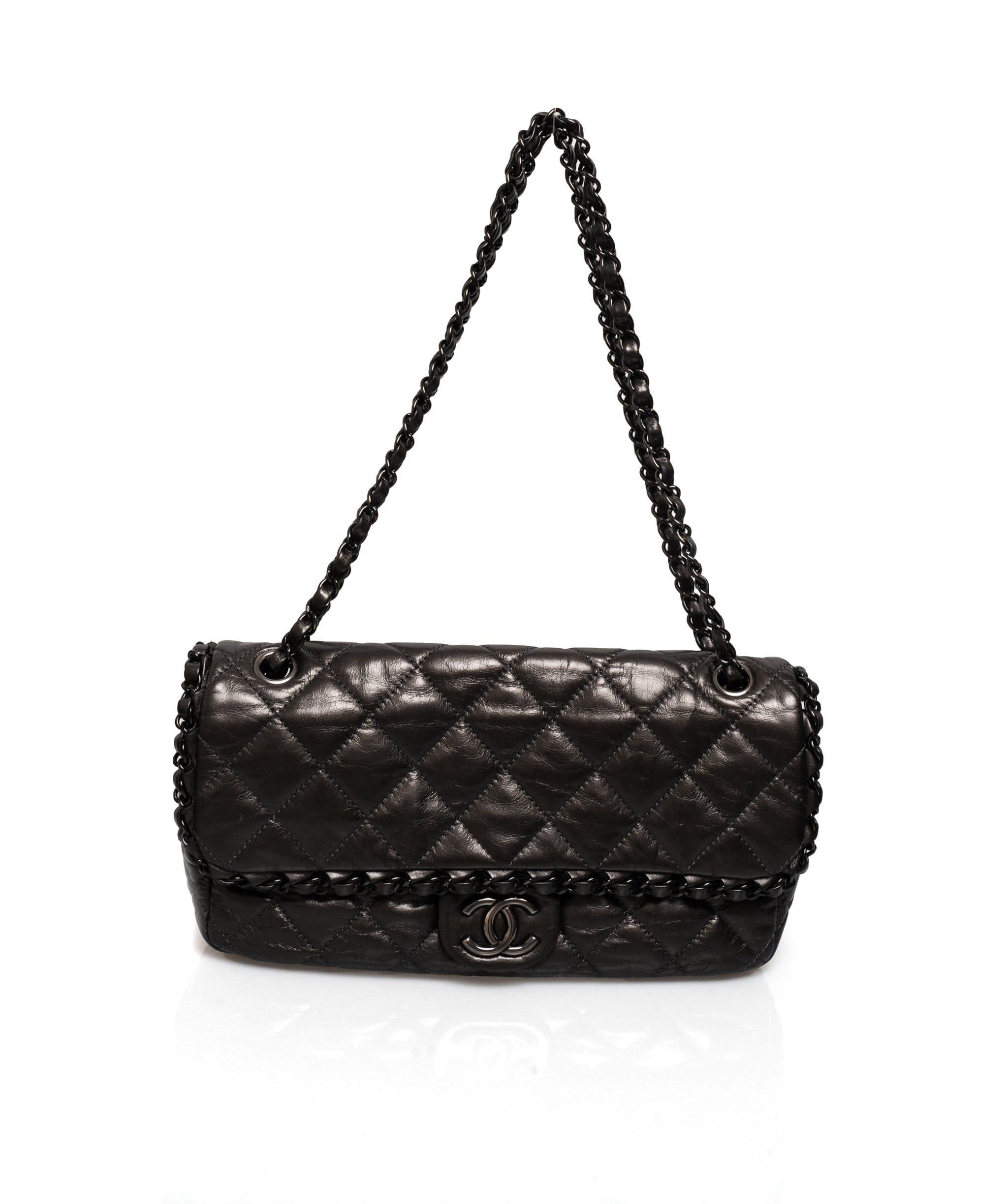 Chanel CC Chain Me Timeless Flap Lambskin Leather Shoulder