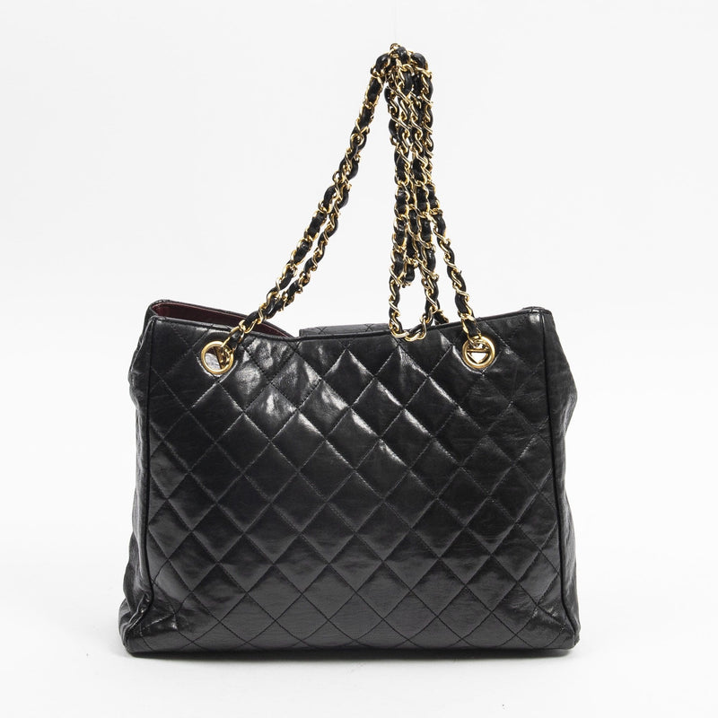 Chanel lambskin clearance tote