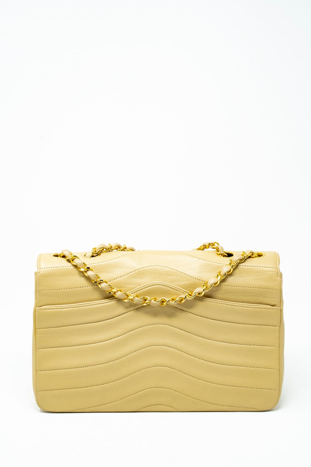 Chanel Chanel Chevron Wave Beige Bag  ADL2073