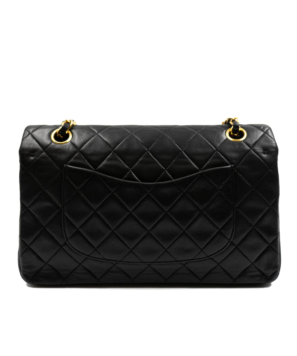 Chanel Classic Double Flap Medium Shoulder Bag Black Lambskin 2425077 –  LuxuryPromise