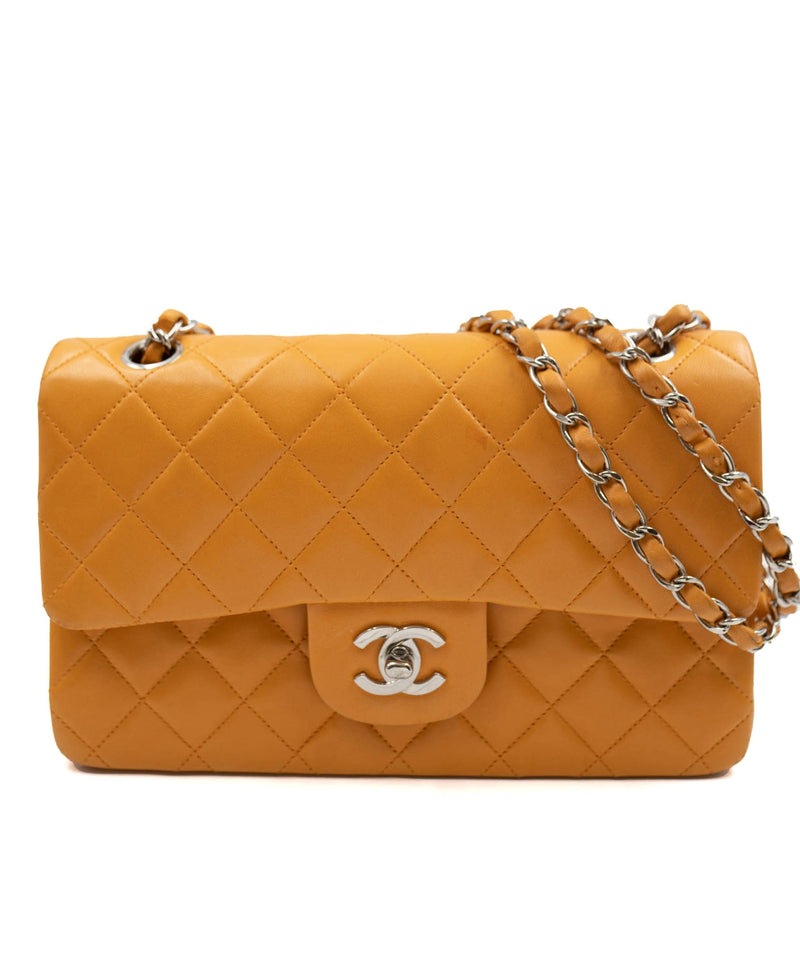 Orange chanel sale purse