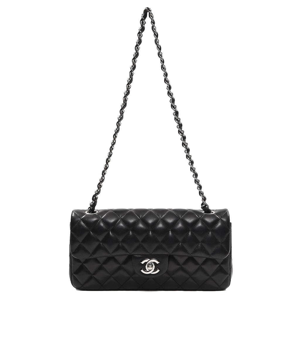 chanel patent clutch
