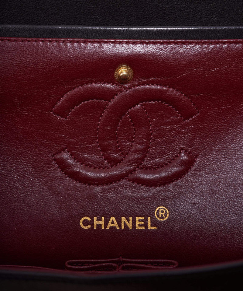 Chanel Chanel classic flap black lambskin flap 9 inch