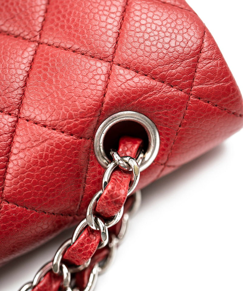 Chanel Quilted Jumbo Double Flap Patent Leather Red – STYLISHTOP