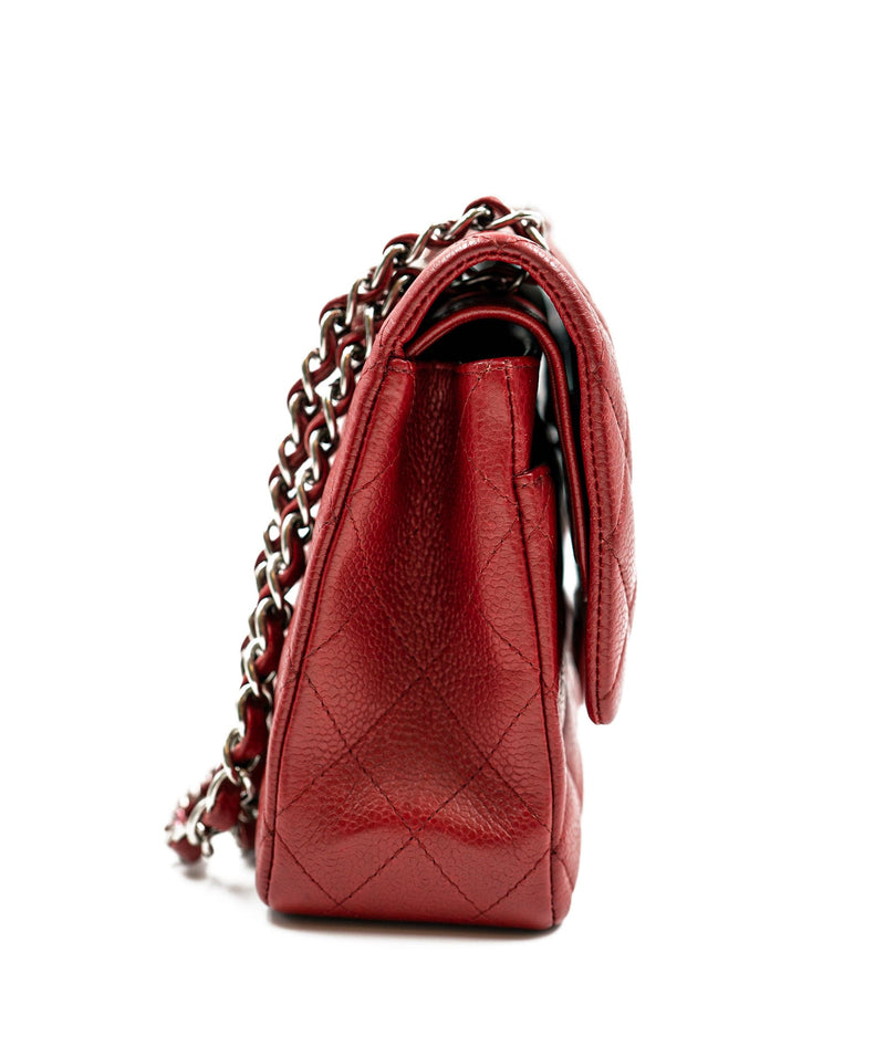 Red Chanel Coco Pleats Flap Bag Leather ref.1137121 - Joli Closet