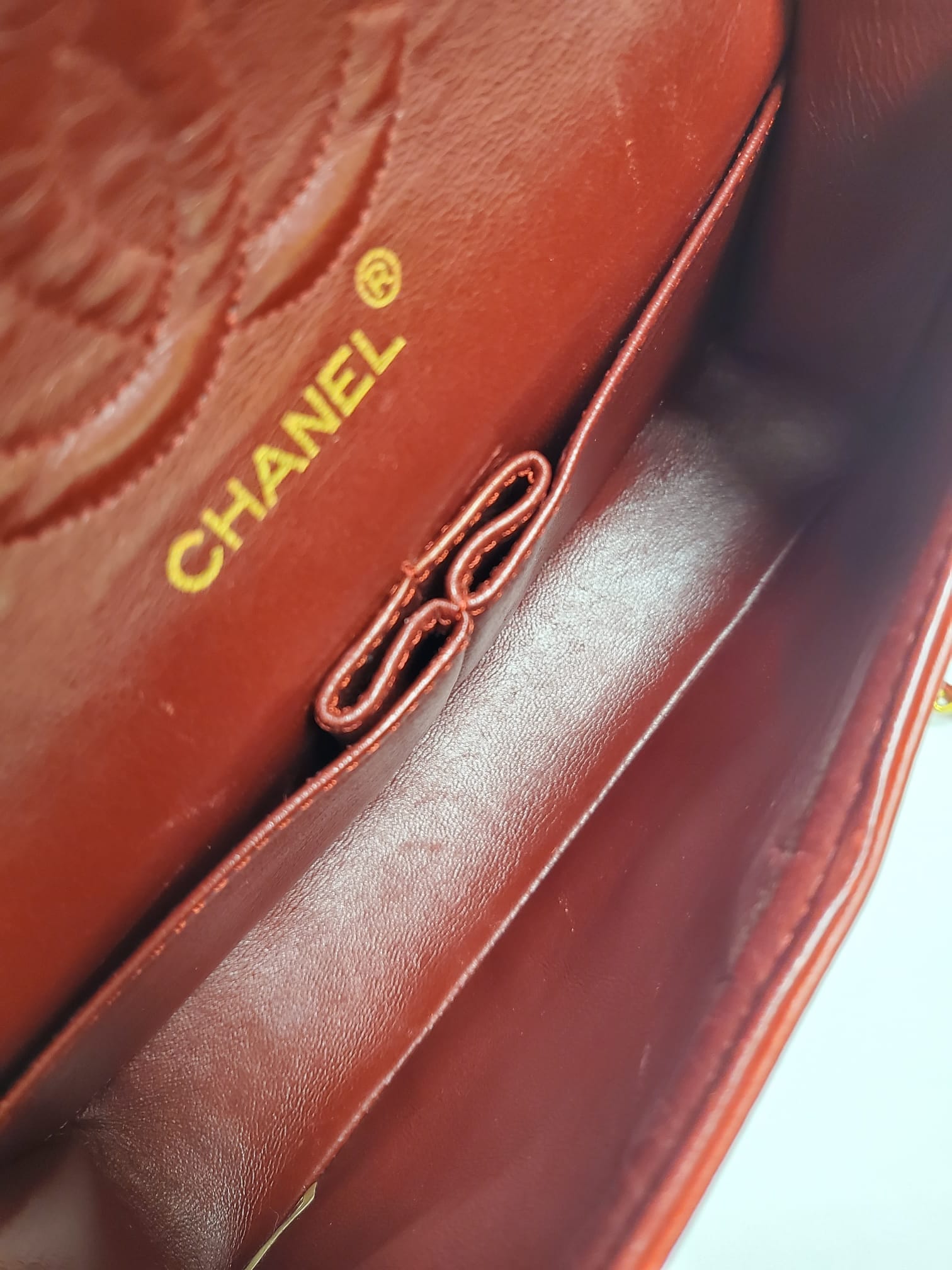 Chanel Chanel Classic Flap Small Red Lambskin GHW SKL1060