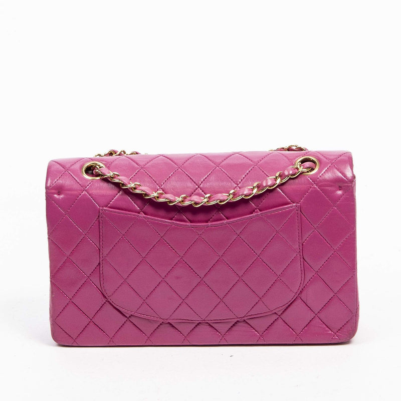Chanel Chanel Classic Hot Pink 10" Med Double Flap Bag with GHW - AWL1365