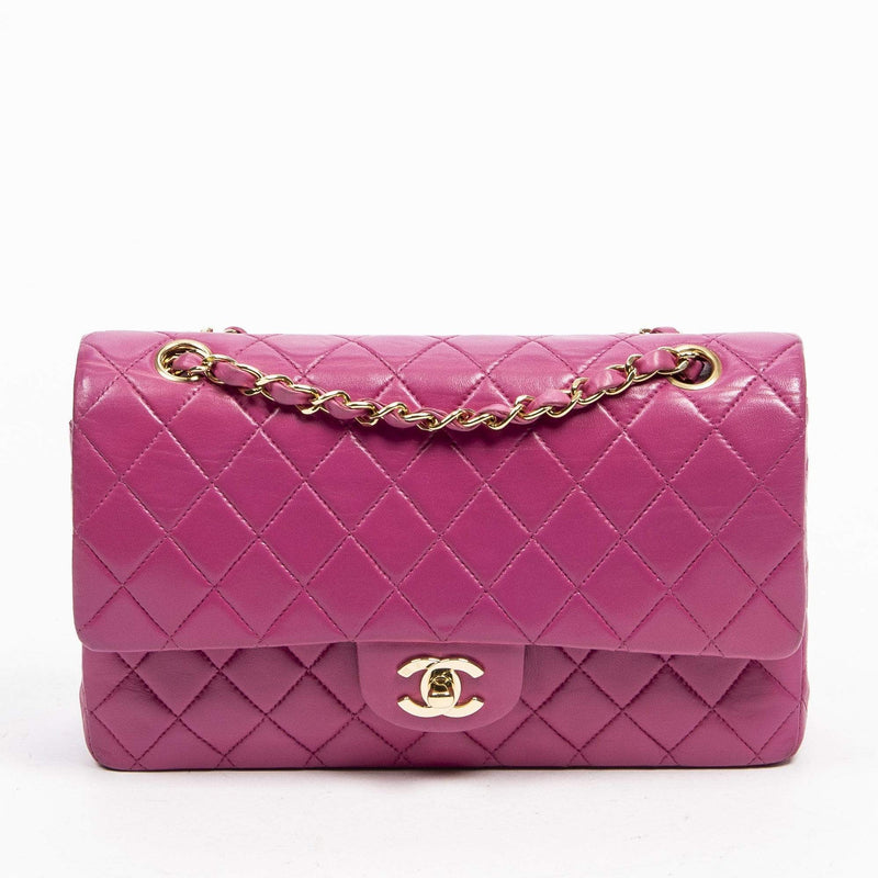 Chanel Classic Hot Pink 10 Med Double Flap Bag with GHW - AWL1365