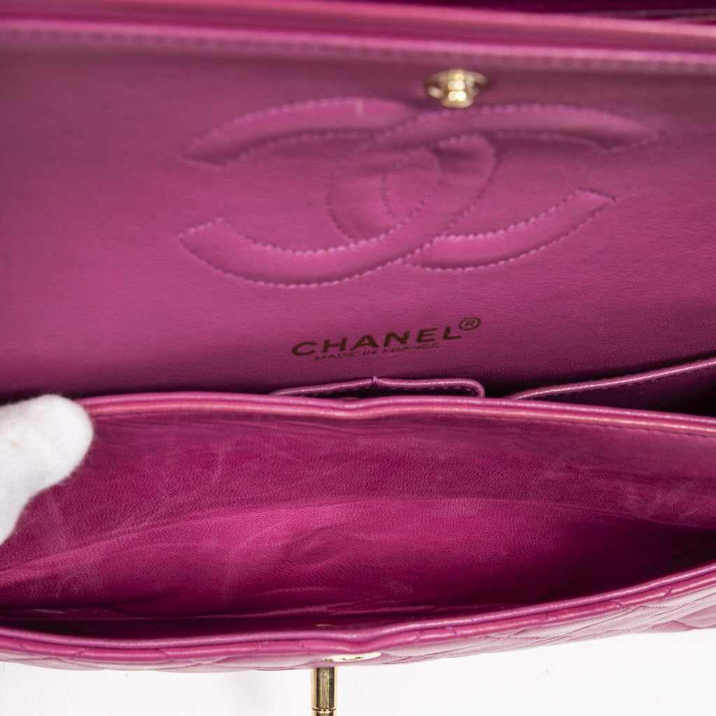 Chanel Classic Hot Pink 10 Med Double Flap Bag with GHW - AWL1365