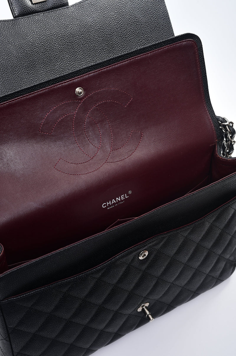 Chanel Chanel Classic Maxi Black Caviar SKL1225