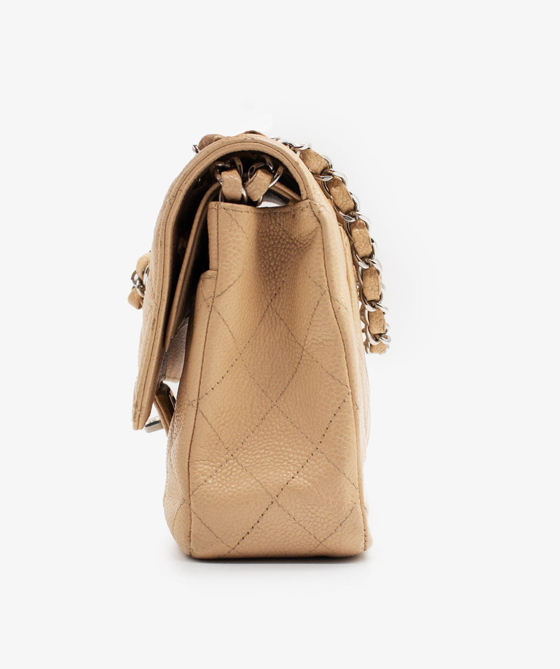 Chanel Chanel Classic Medium Beige Flap Bag RJC1189