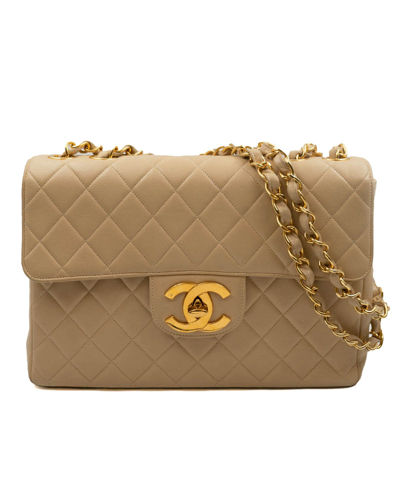 Chanel Chocolate Brown Classic Single Flap Jumbo Bag – The Closet