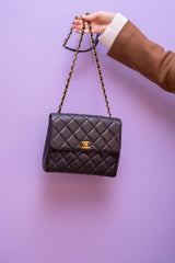 Chanel Chanel Classic Single Flap Satchel Style Shoulder Bag  with Small CC Turnstile Lock ASL3138