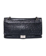 Chanel Chanel Coco Black Leather Jumbo 2.55 Flap Bag PHW - AGL1228