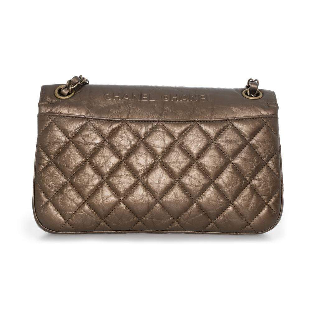 Chanel Coco Bronze CC embossed 9 Classic Flap Bag AGL1158 – LuxuryPromise