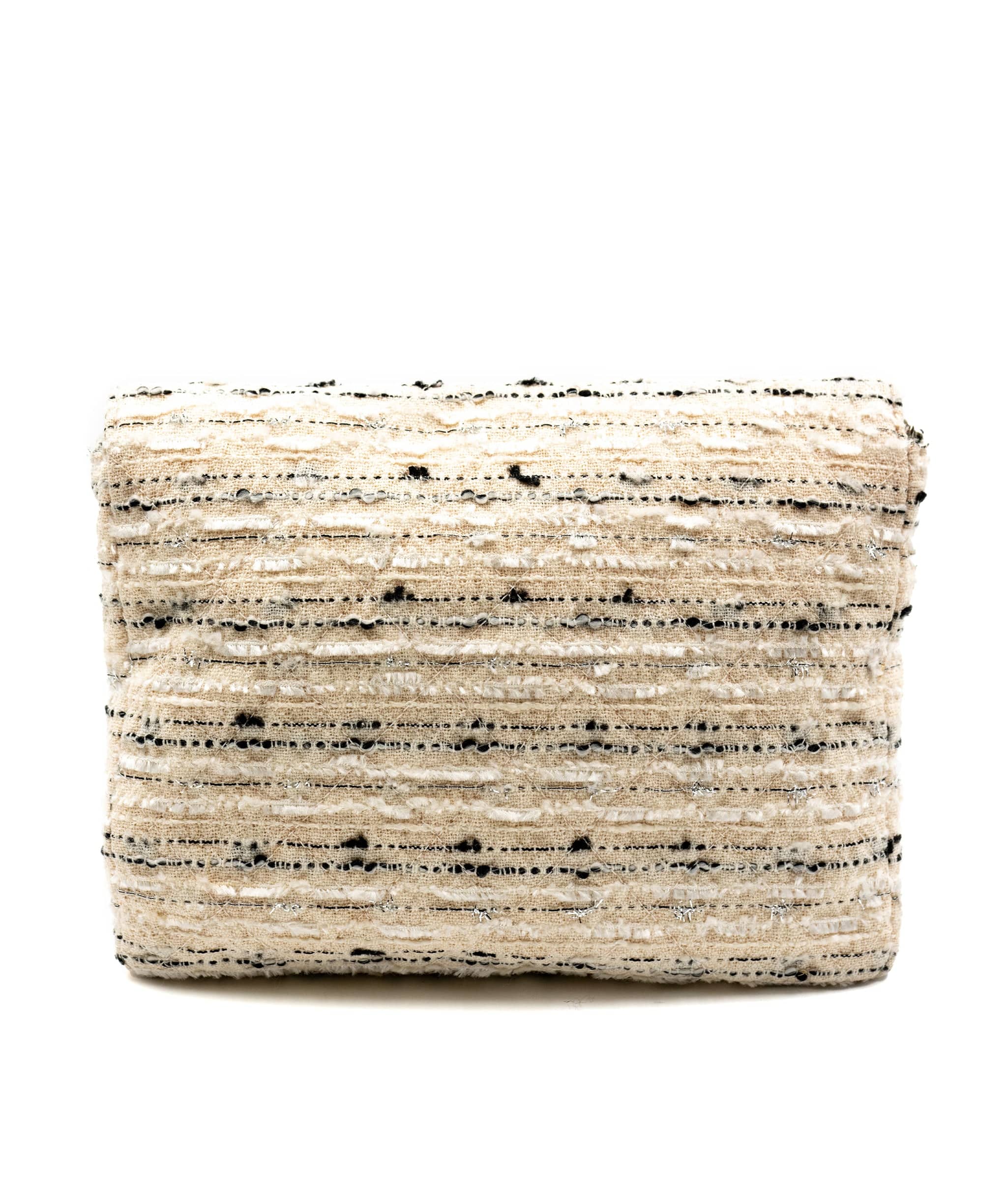 Chanel Chanel Cream Tweed Clutch and Shoulder Bag - AWL2507