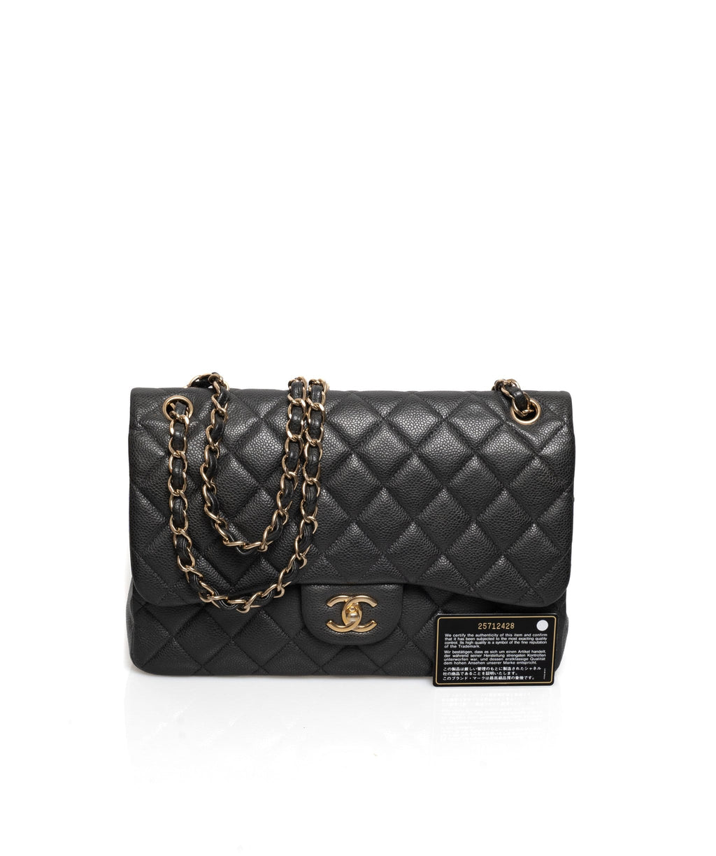 Chanel Black Quilted Leather Large Classic Shopping Tote Bag