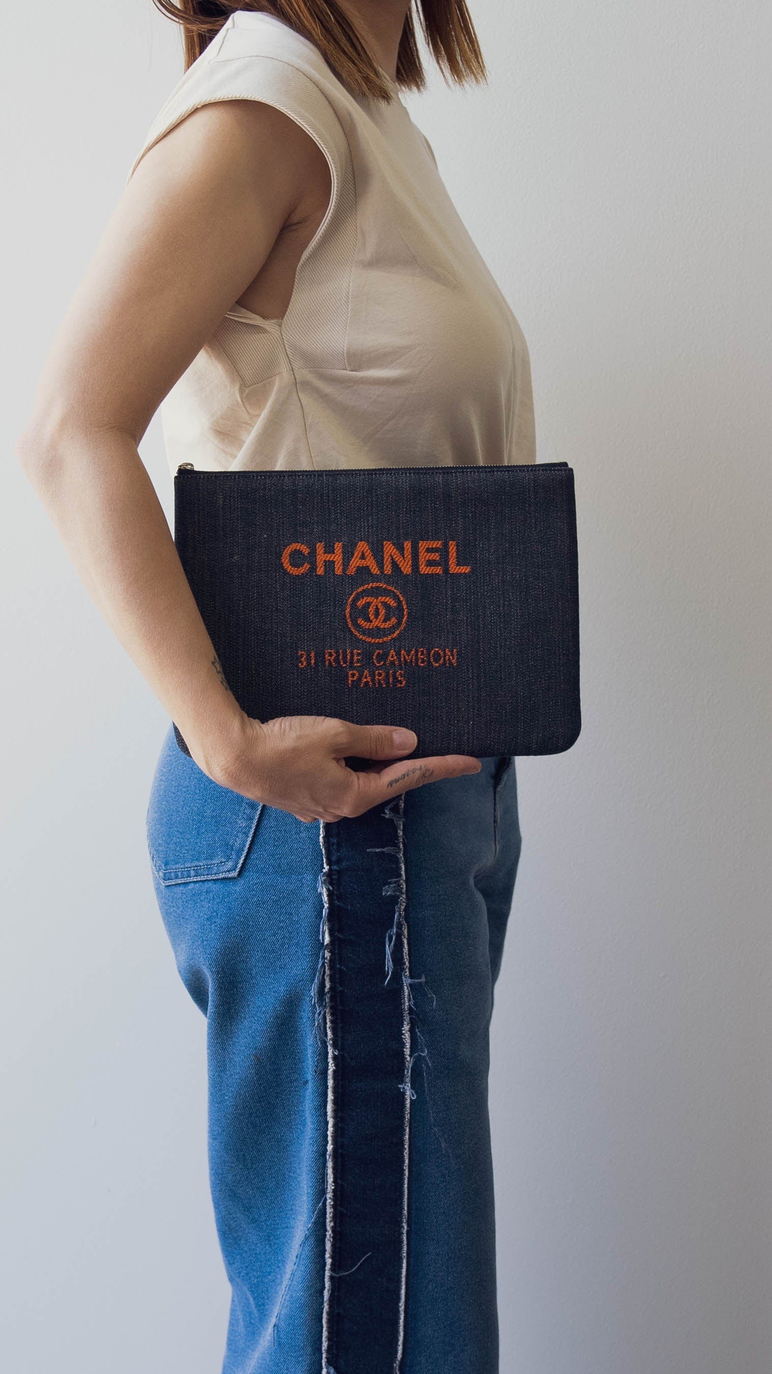 Chanel Chanel Deaville Clutch RJL1795