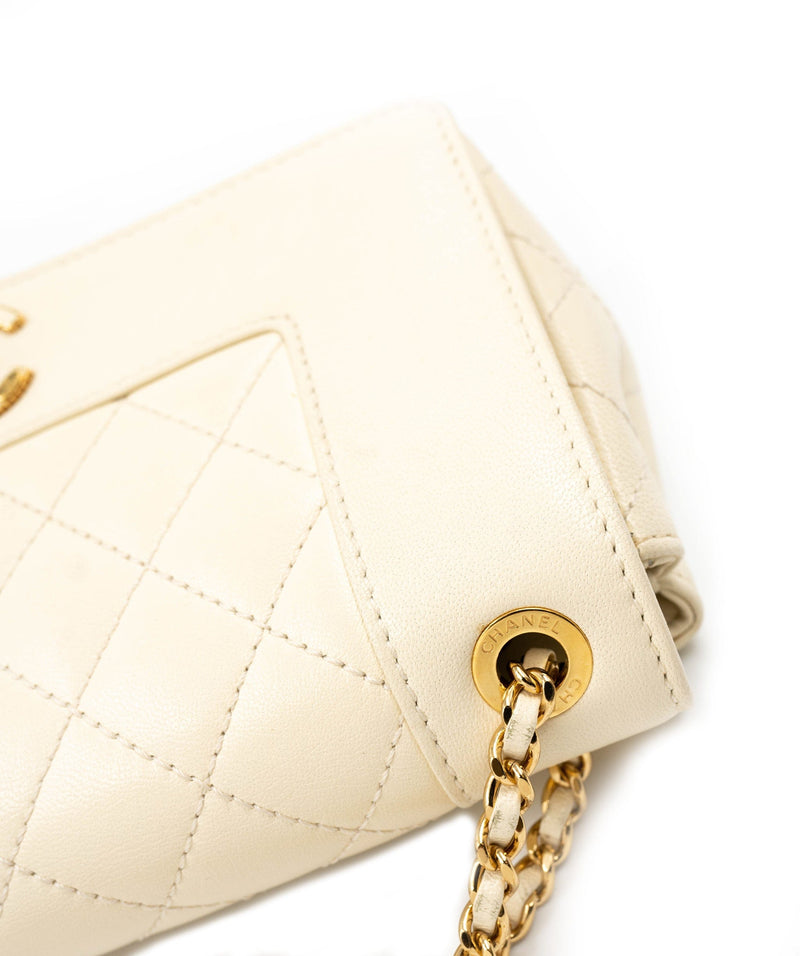 Chanel Diana Bag in Cream Lambskin Leather AGL2296 – LuxuryPromise