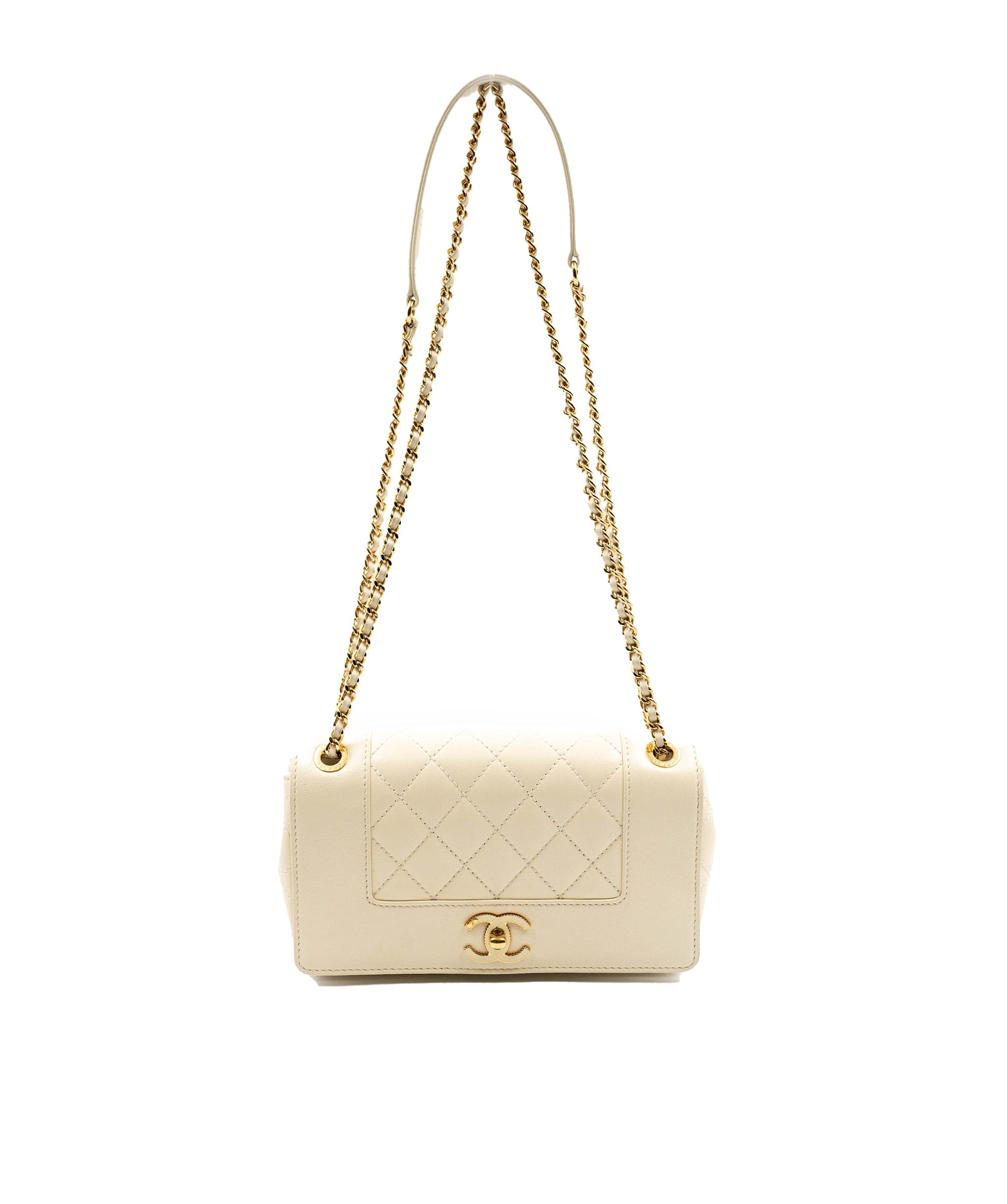 Diana leather crossbody bag Chanel Beige in Leather - 35004726