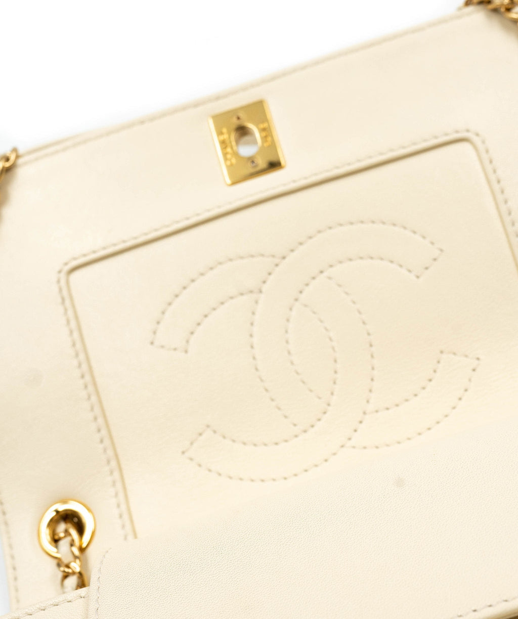Chanel Diana Bag in Cream Lambskin Leather AGL2296 – LuxuryPromise