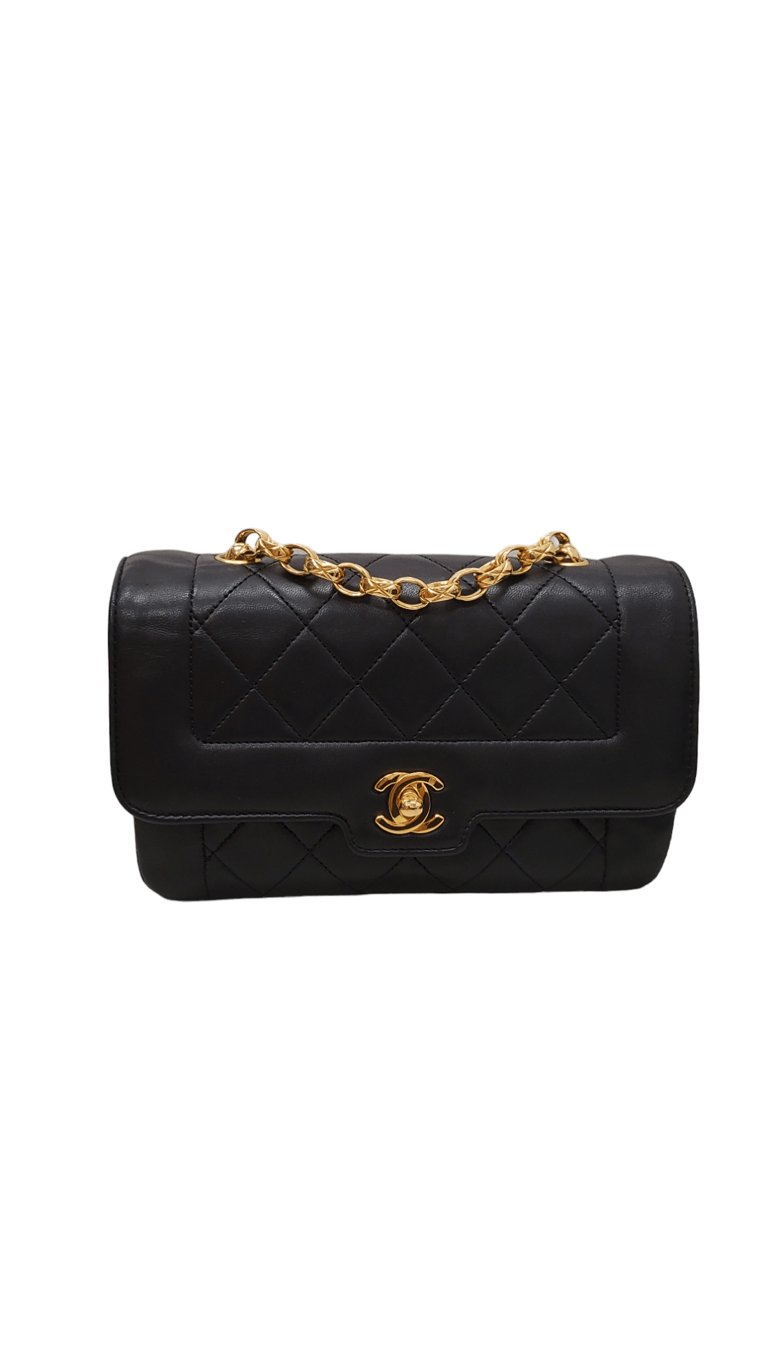 Chanel Diana Mini Black Lambskin GHW Bijoux Chain SKC1304 – LuxuryPromise