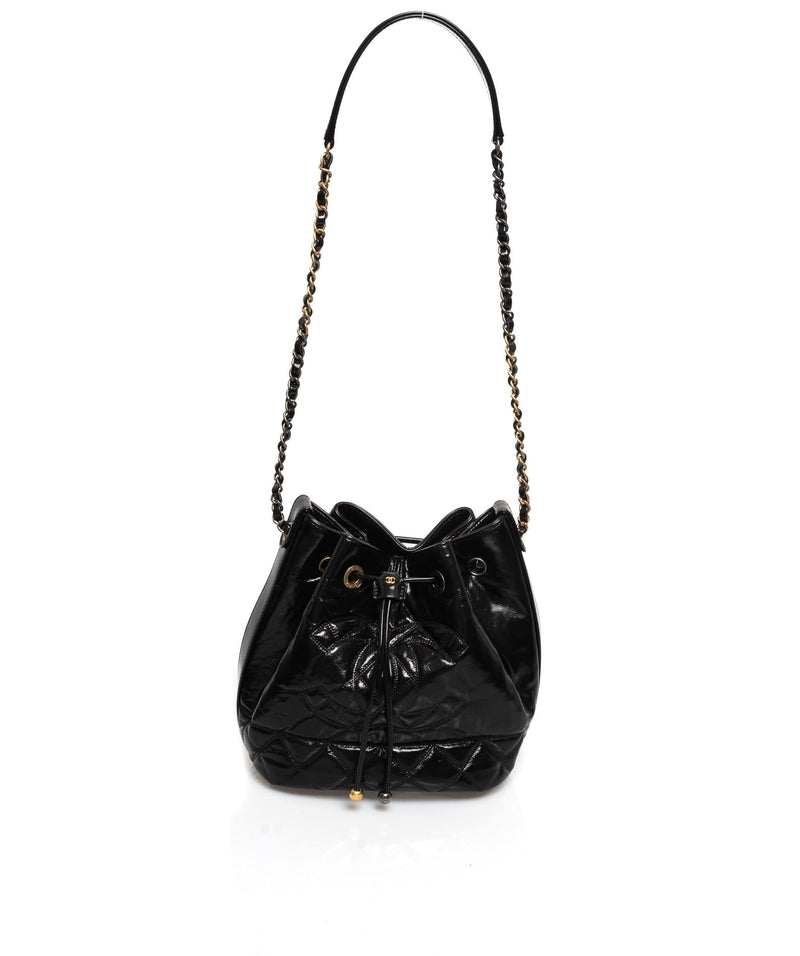 Chanel Chanel Gabrielle Patent Bucket Bag - AWL1442