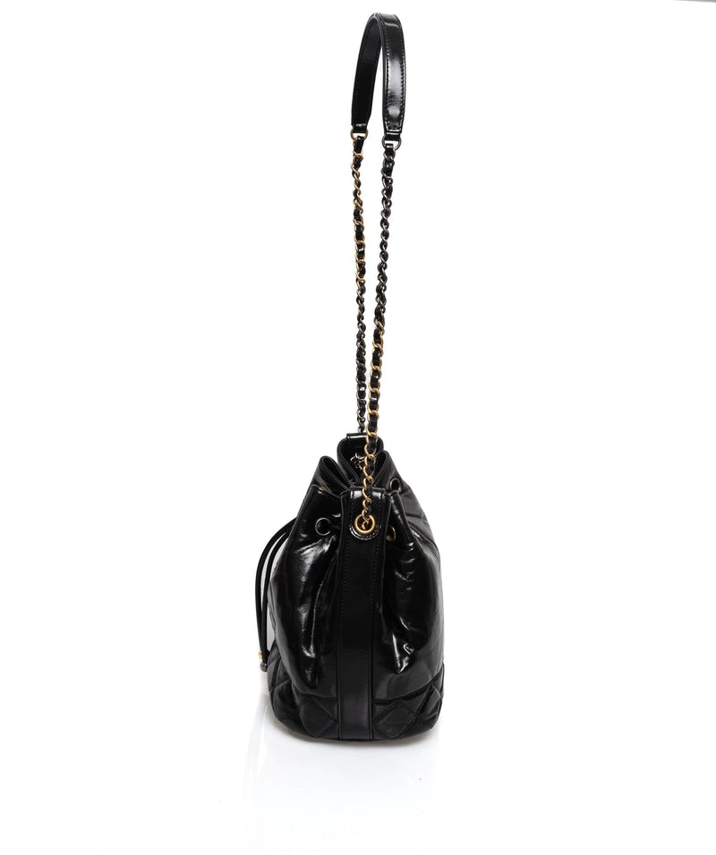 Chanel Chanel Gabrielle Patent Bucket Bag - AWL1442