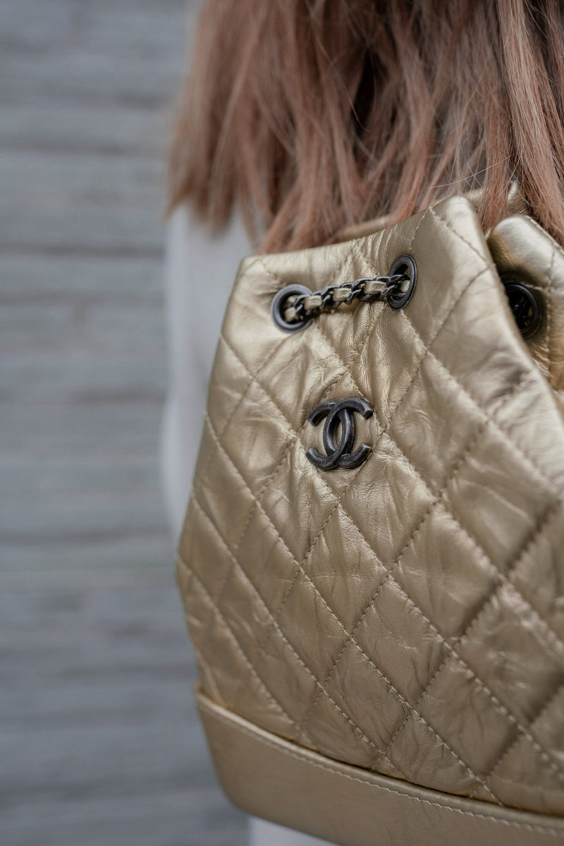 Chanel Chanel Gold Gabrielle Backpack - RJL1331