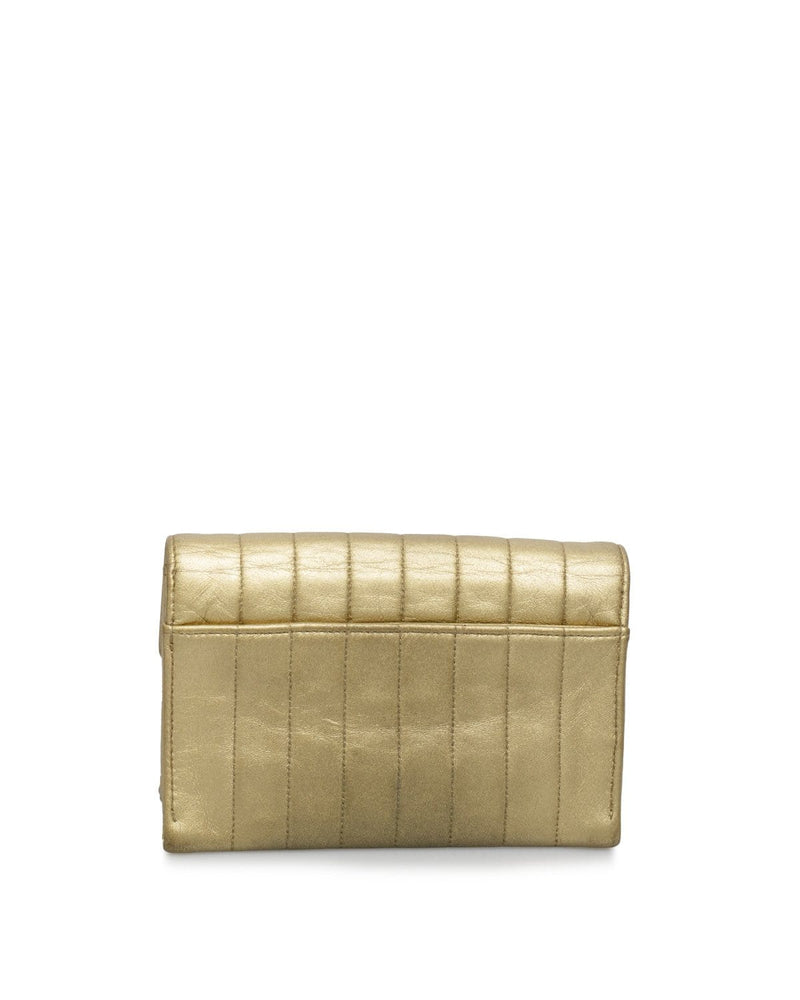Chanel Chanel Gold Leather Mademoiselle Turnlock Bag - AGL1461
