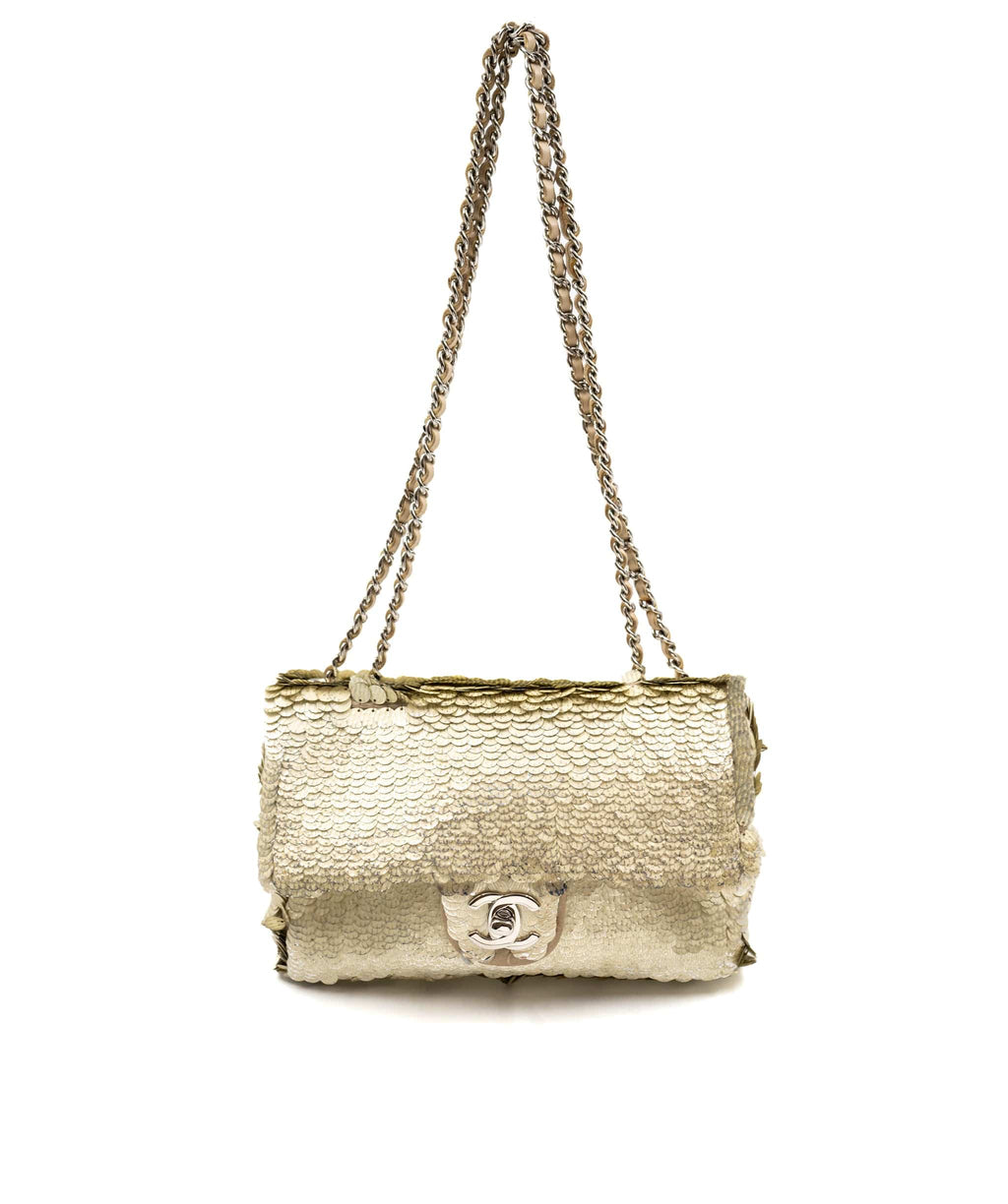 Chanel gold sequin bag AGL2338