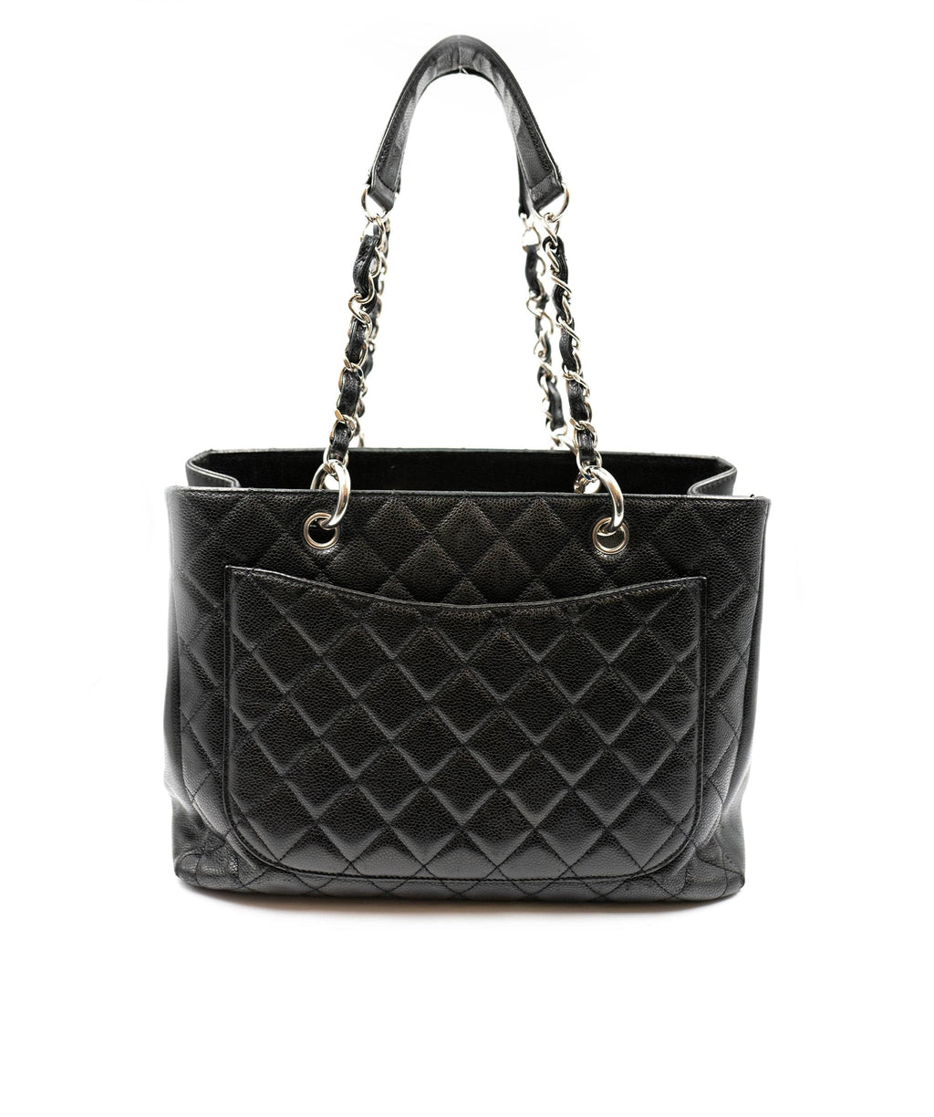 Chanel Grand Shopper Tote (GST) Bag Beige Quilted Caviar | World's Best